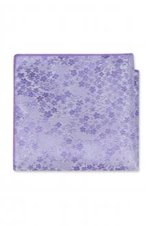 Violet Floral Pocket Square