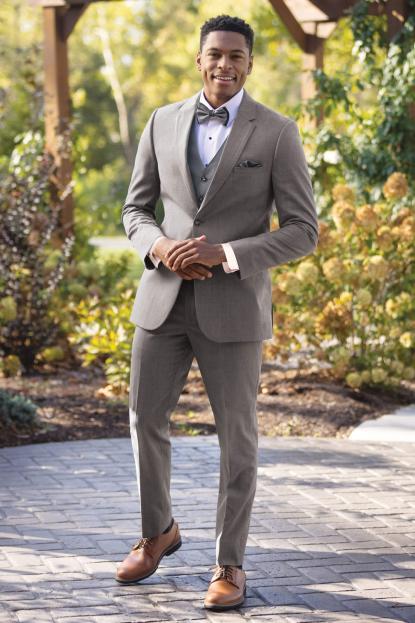 Ultra Slim Medium Grey Performance Wedding Suit